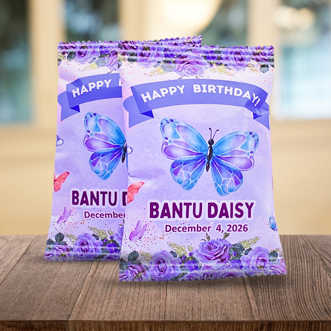 Personalized Adult Birthday Chip Bags — Dozen (12pc, Unfilled)