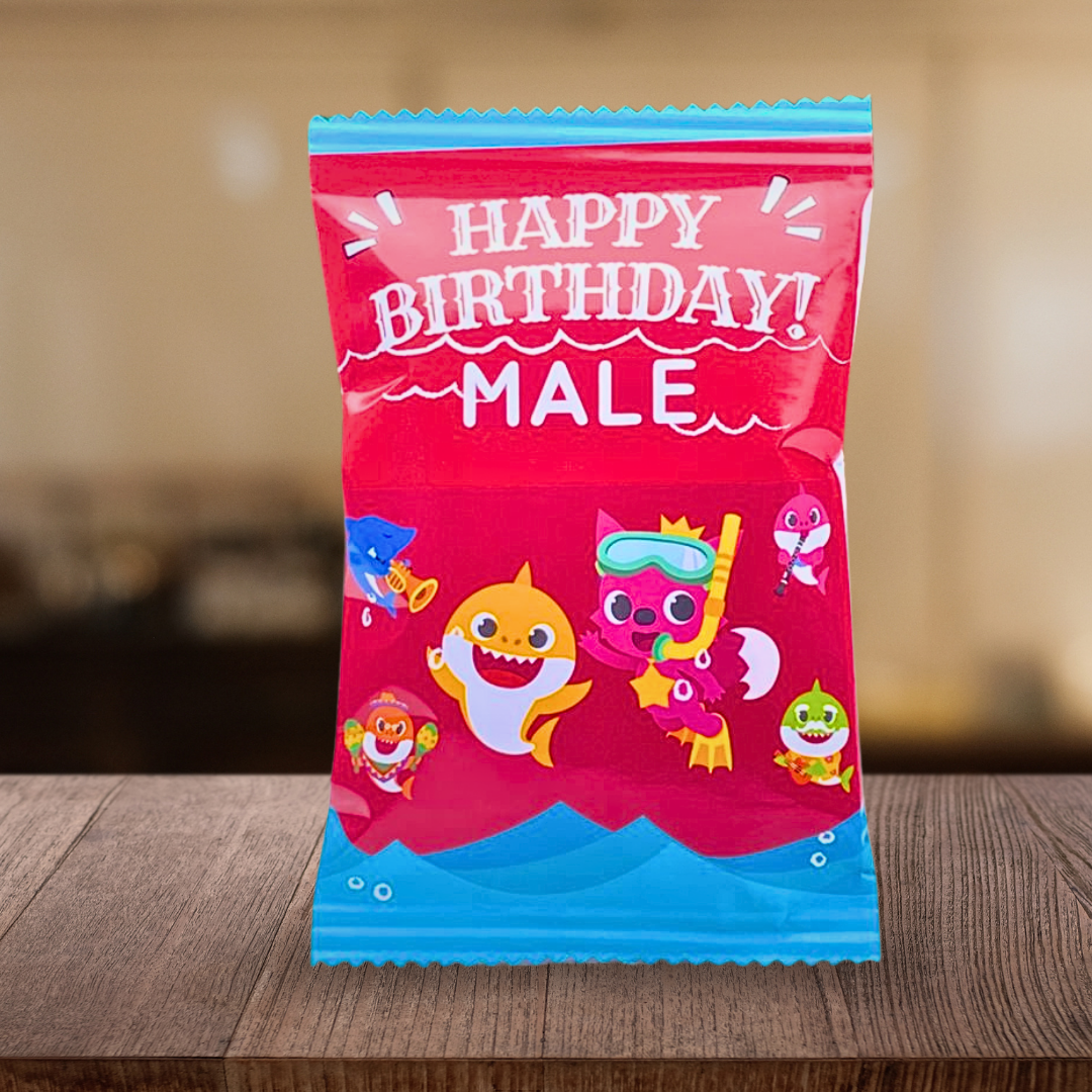 Personalized Kids' Birthday Chip Bags - Dozen (12pc, Unfilled)