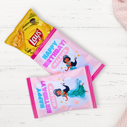Personalized Kids' Birthday Chip Bags - Dozen (12pc, Unfilled)
