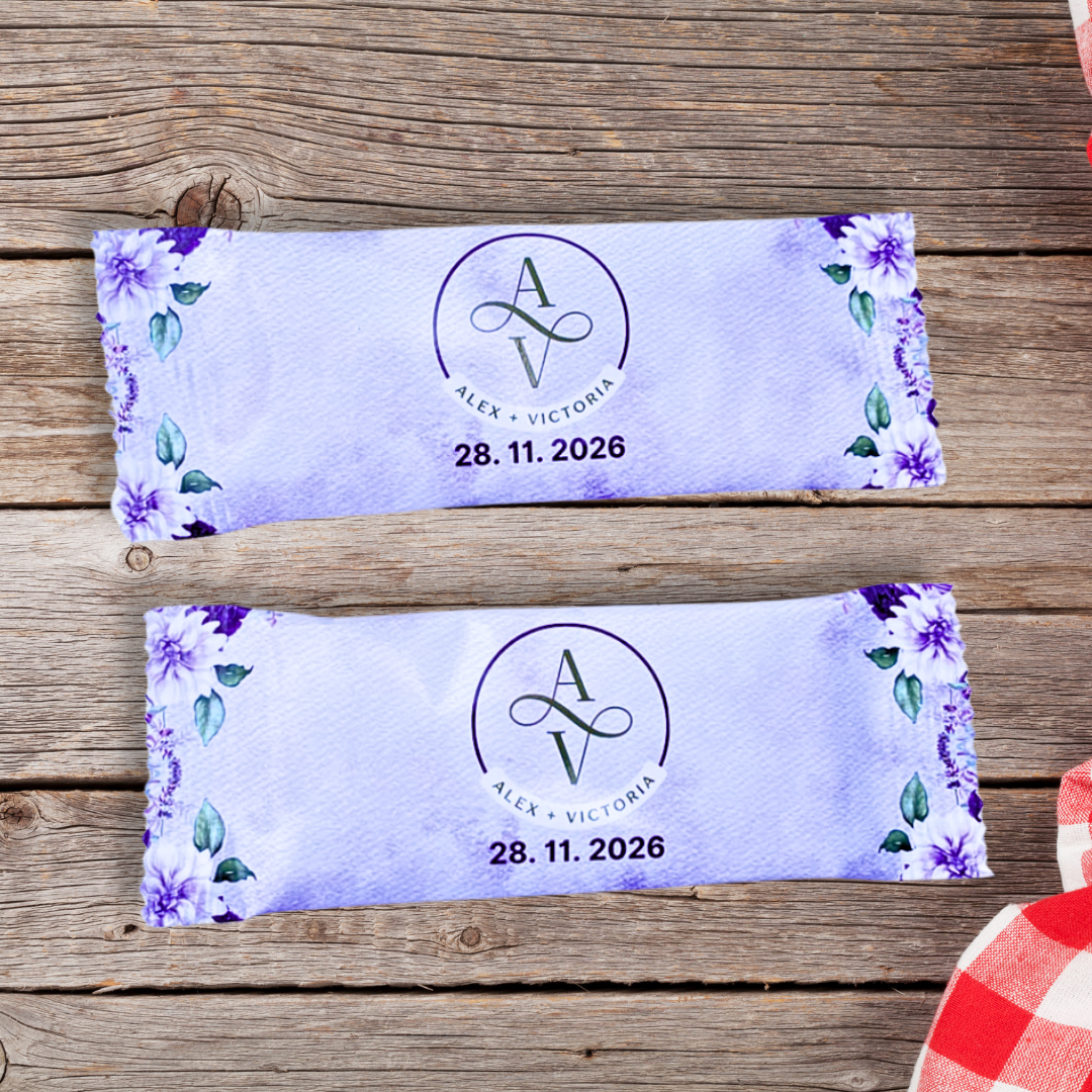 Personalized Wedding Chocolate Bars - Dozen (12pc)