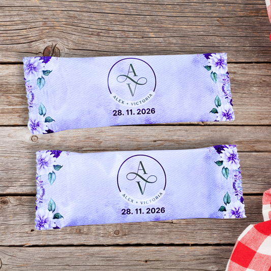 Personalized Wedding Chocolate Bars - Dozen (12pc)